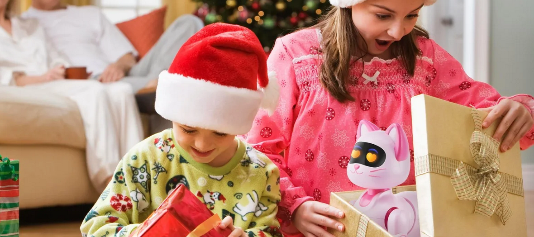 Christmas gift or birthday gift pink cat toy for children - DogBox