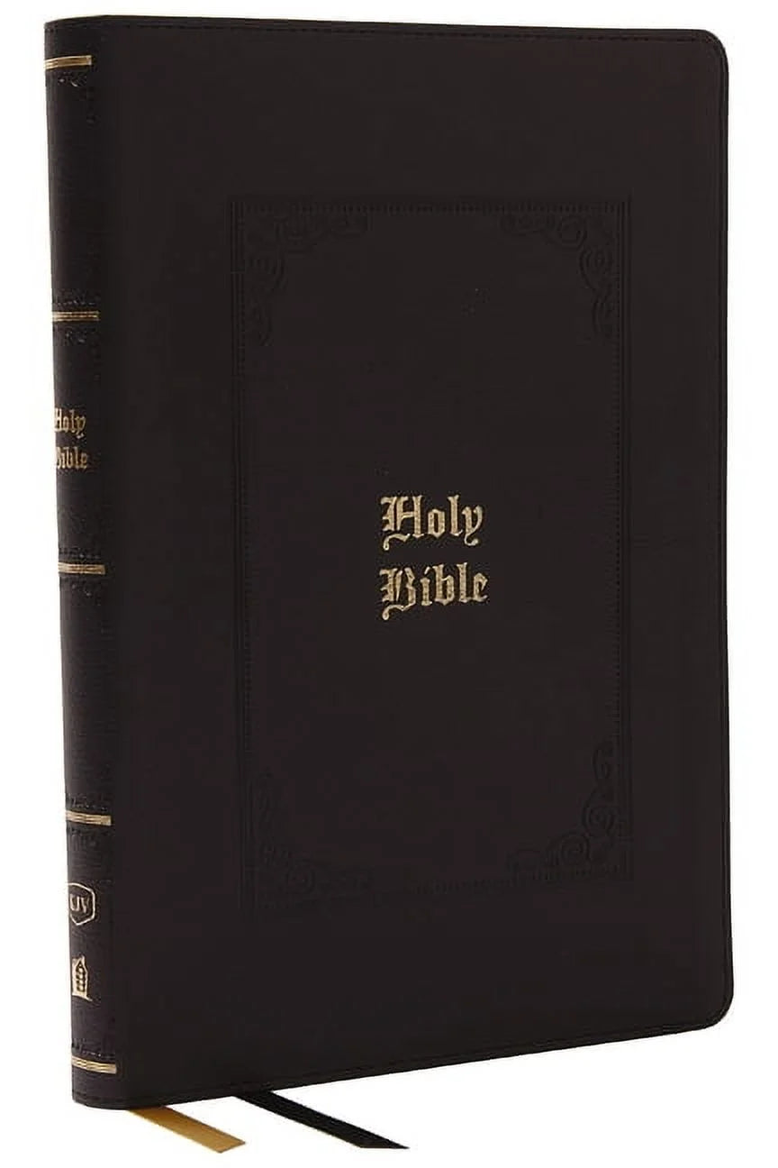 KJV Holy Bible: Giant Print Thinline Bible, Black Leathersoft, Red Letter, Comfort Print: King James Version (Vintage Se, (Hardcover)