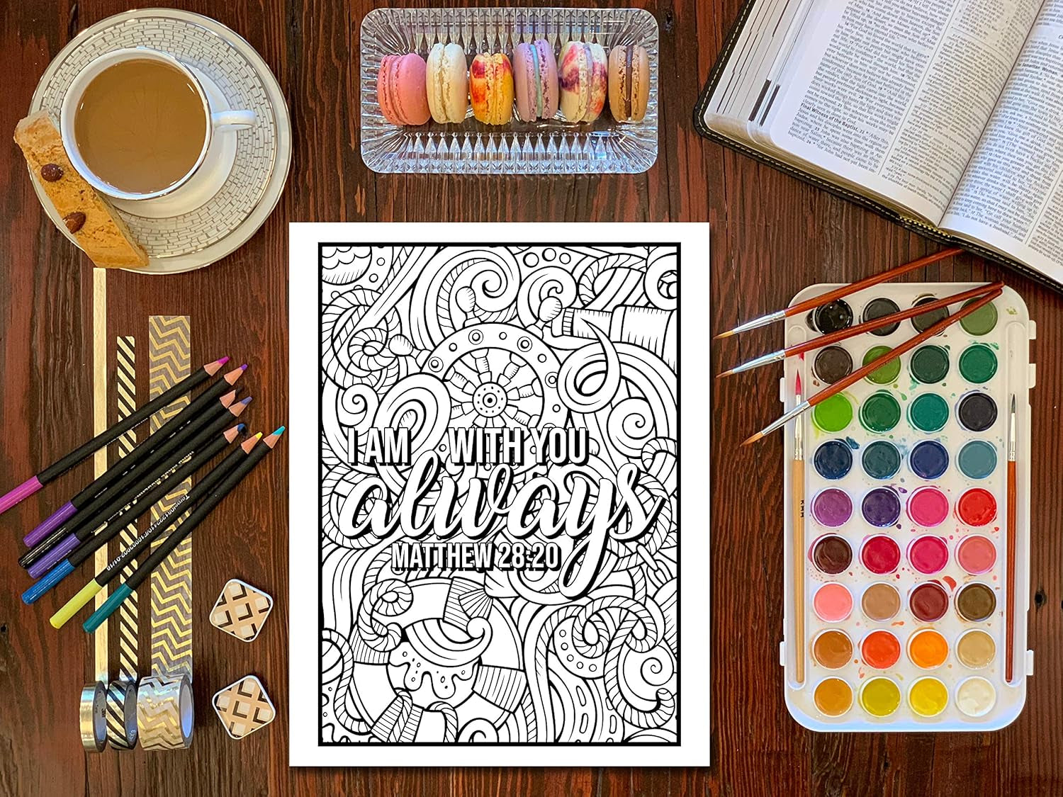 Bible Verse Coloring Book for Girls