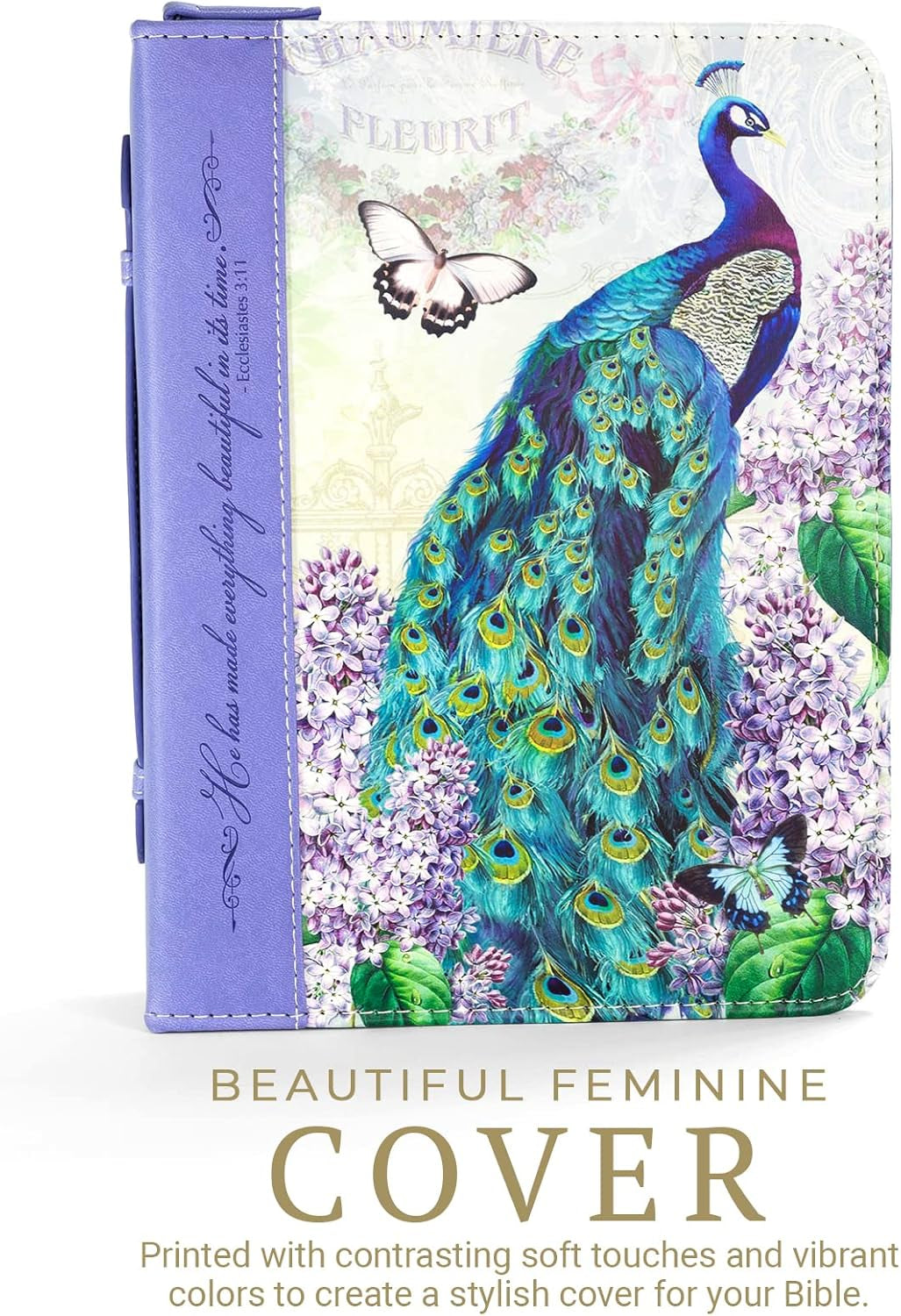 Bible Business Report Cover (25739) | Fits Bibles up to 10" X 7" X 1.50", Peacock, X-Large