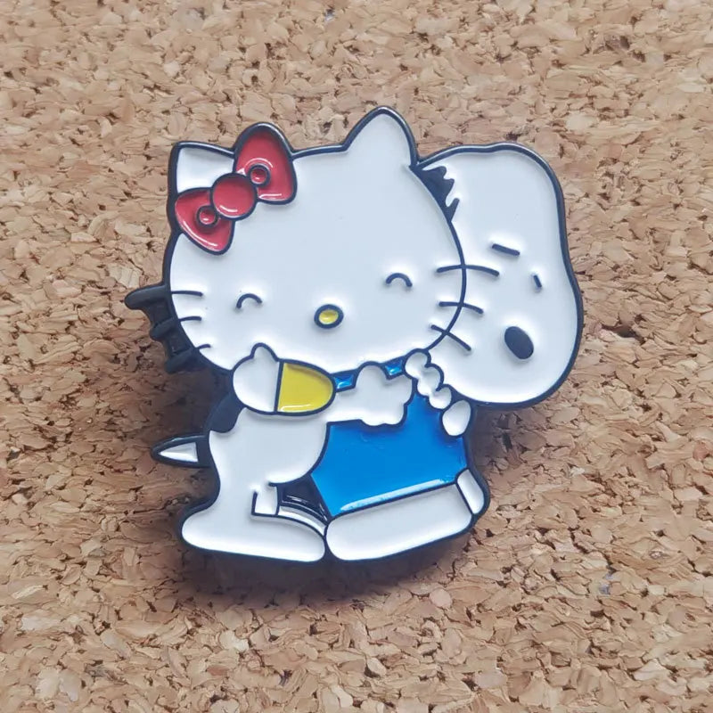 Sanrio Snoopy Enamel Pins Peanuts Brooches Cute Dog Lapel Badges