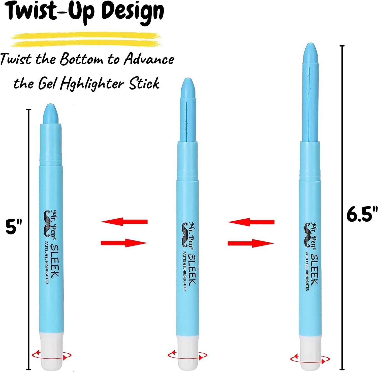 - No Bleed Gel Highlighter, 16 Pcs (8 Pastel Colors and 8 Vibrant Colors), Bible Highlighters