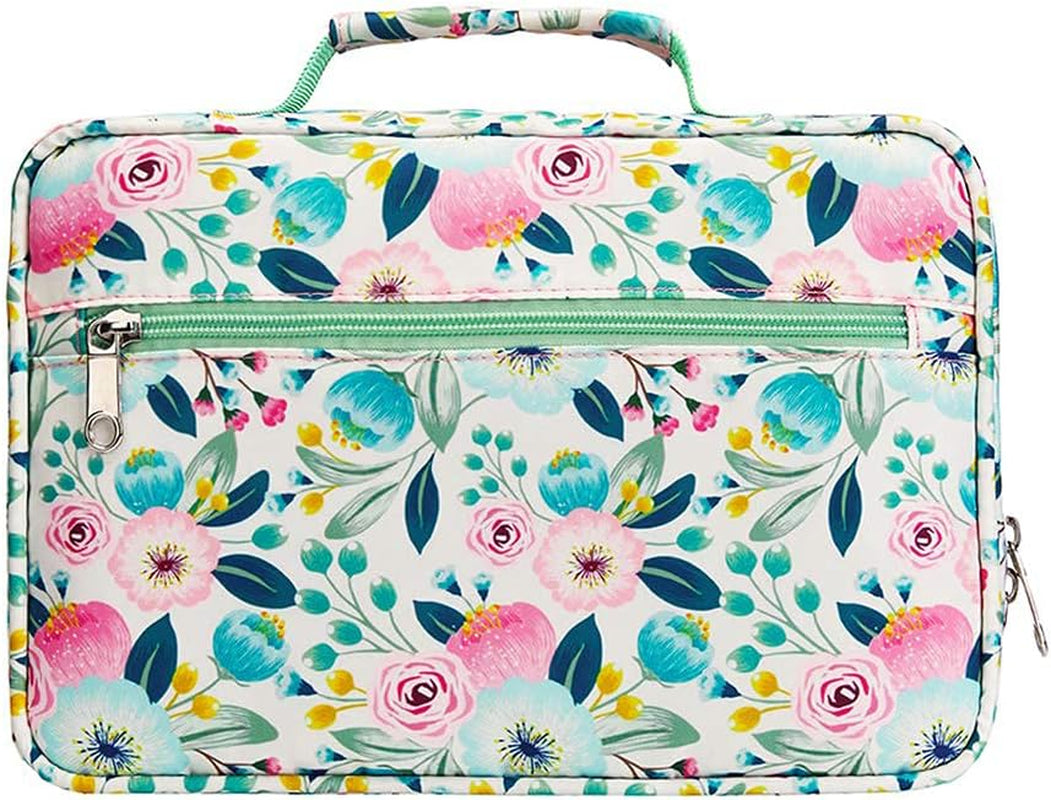 Bible Cover Case for Women Girls Ladies Scripture Bag Lds Teens Book Protective Carrying Carrier with Pockets Large Medium Standard Size Catholic Church Religious Journaling Organizer Mothers Mom Gift