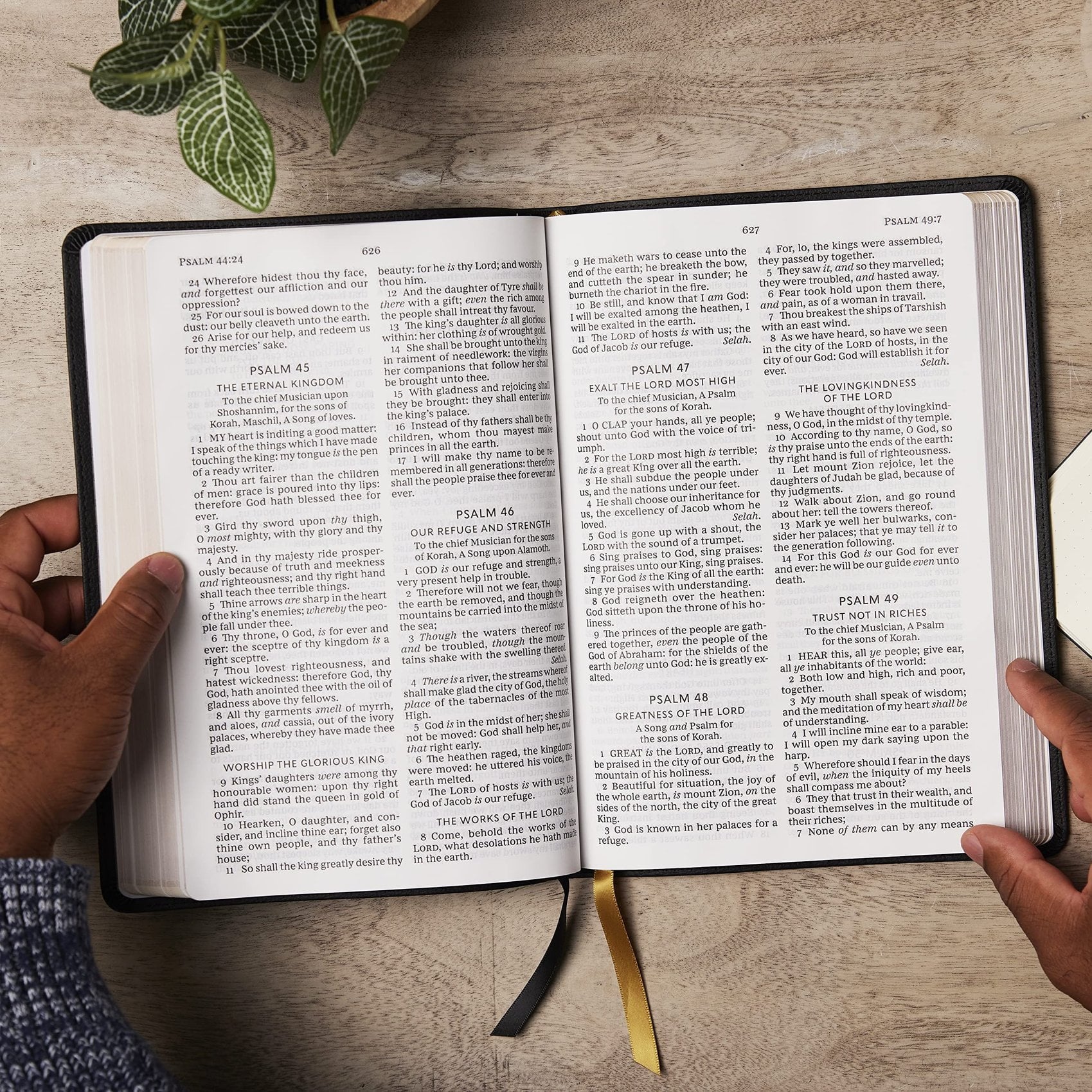 KJV Holy Bible: Giant Print Thinline Bible, Black Leathersoft, Red Letter, Comfort Print: King James Version (Vintage Se, (Hardcover)