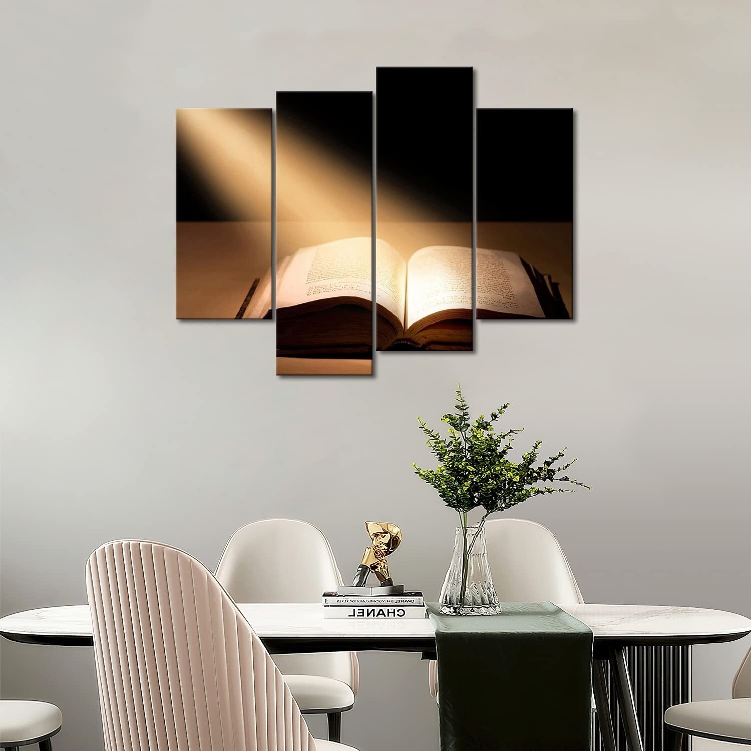 Holy Bible Wall Art Christian Jesus Canvas Painting the Picture Print on Canv...