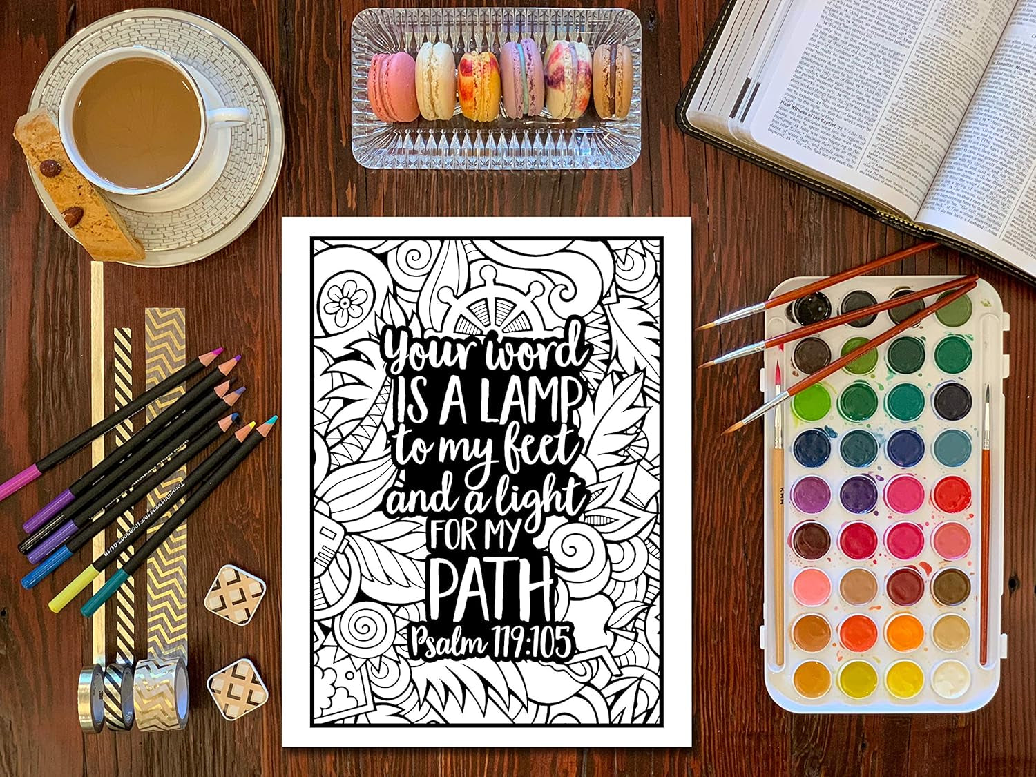 Bible Verse Coloring Book for Girls