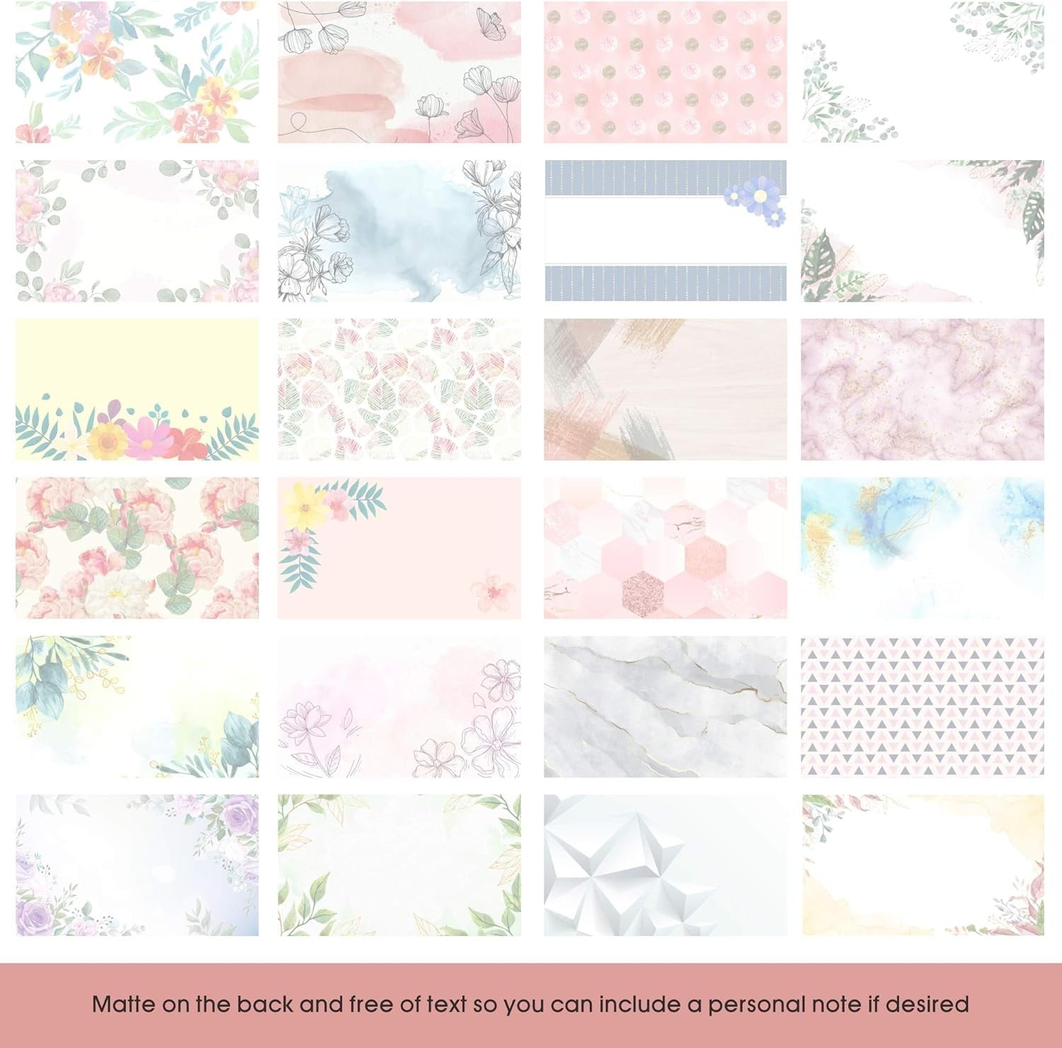 BRYTEFY 100 Prayer Cards for Women with Assorted Bible Verses, Mini Floral