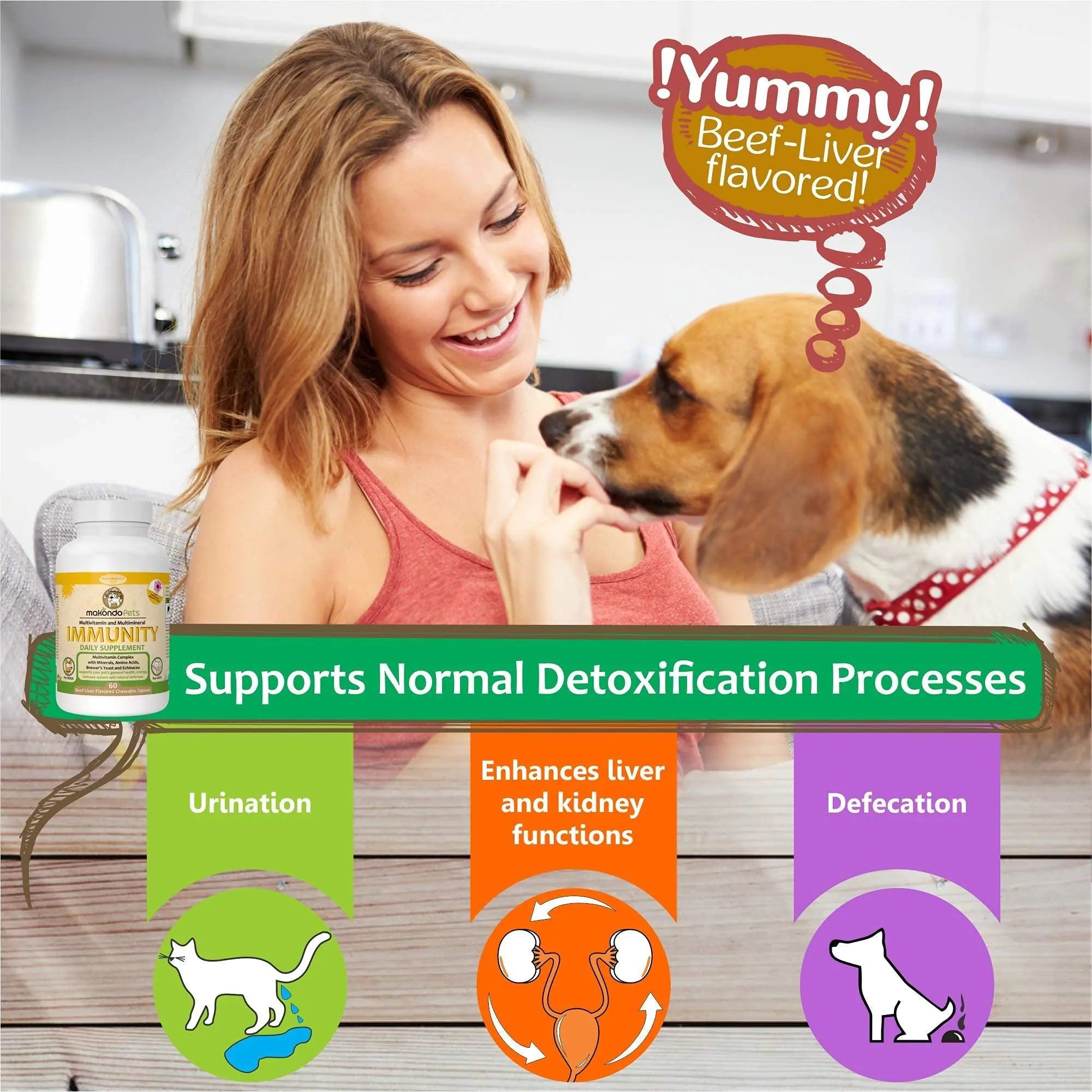 Immune Support Dog Supplement Dog Allergy Relief with Vitamins Minerals.