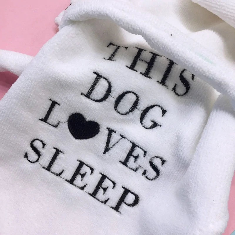 Pet Dog Bathrobe Dog Pajamas Sleeping Clothes..