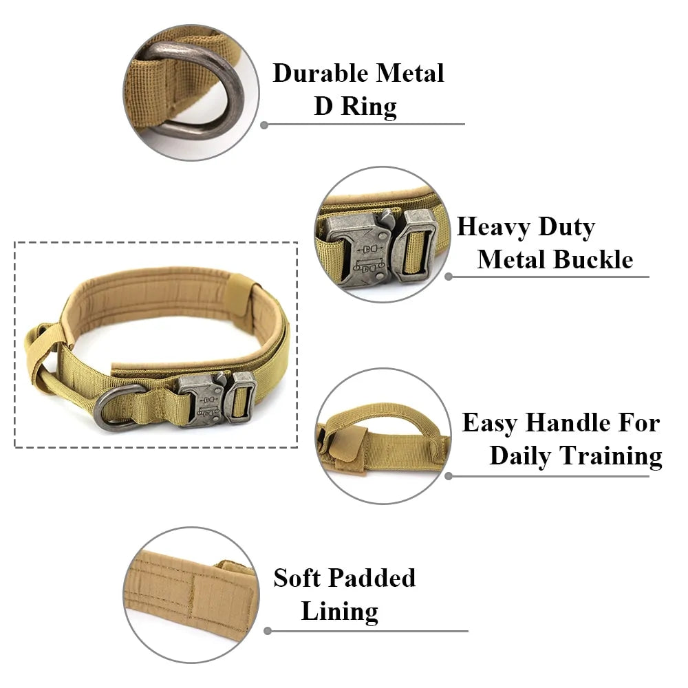 Nylon material, our heavy-duty Dog Collar.