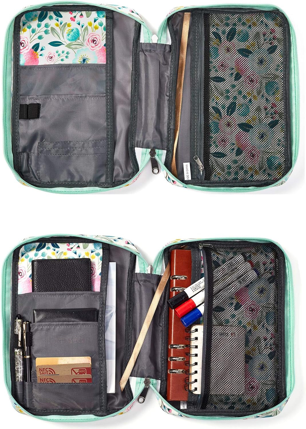 Bible Cover Case for Women Girls Ladies Scripture Bag Lds Teens Book Protective Carrying Carrier with Pockets Large Medium Standard Size Catholic Church Religious Journaling Organizer Mothers Mom Gift