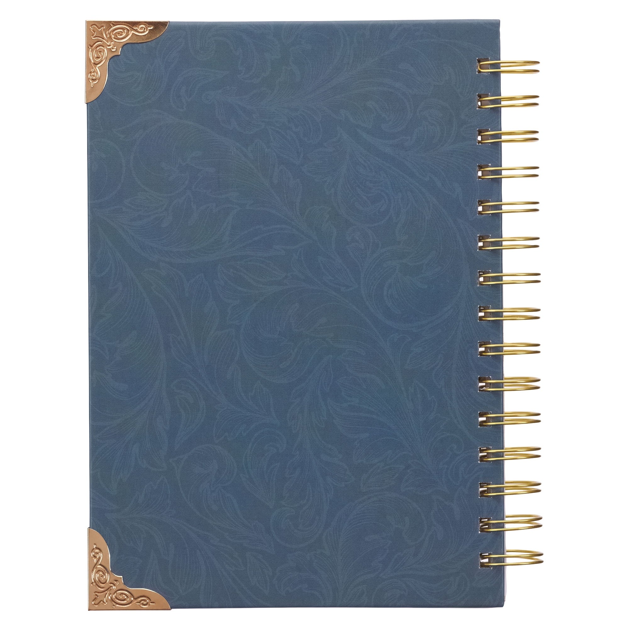 Journal W/Scripture for Women Hope in the Lord Isaiah 40:31 Butterfly Deep Ocean Blue 192 Ruled Pages, Large Hardcover Notebook, Wire Bound