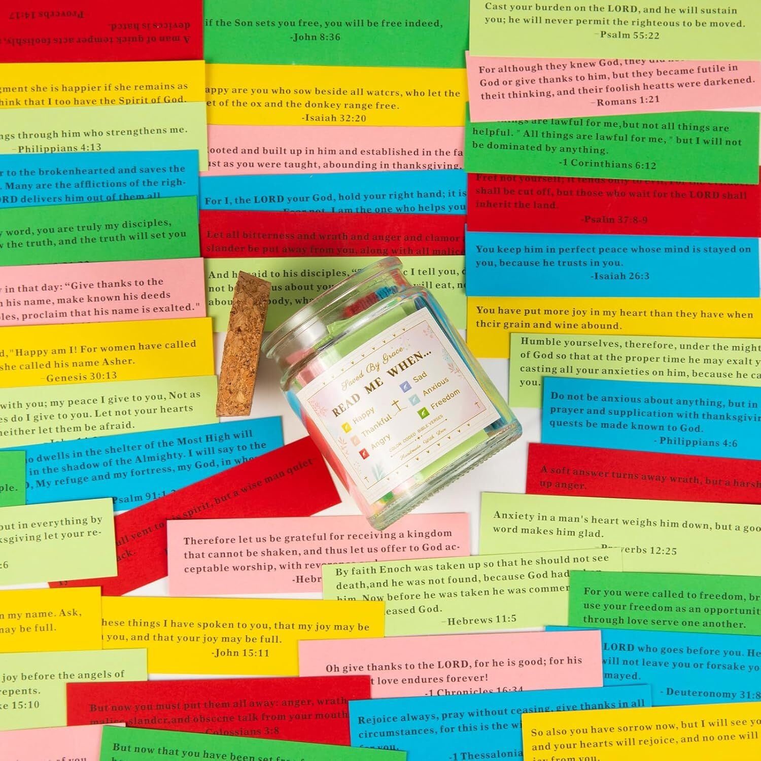 Handmade Jars Bible Verses in a Jar Hope Prayer Scripture Jar Church Biblical