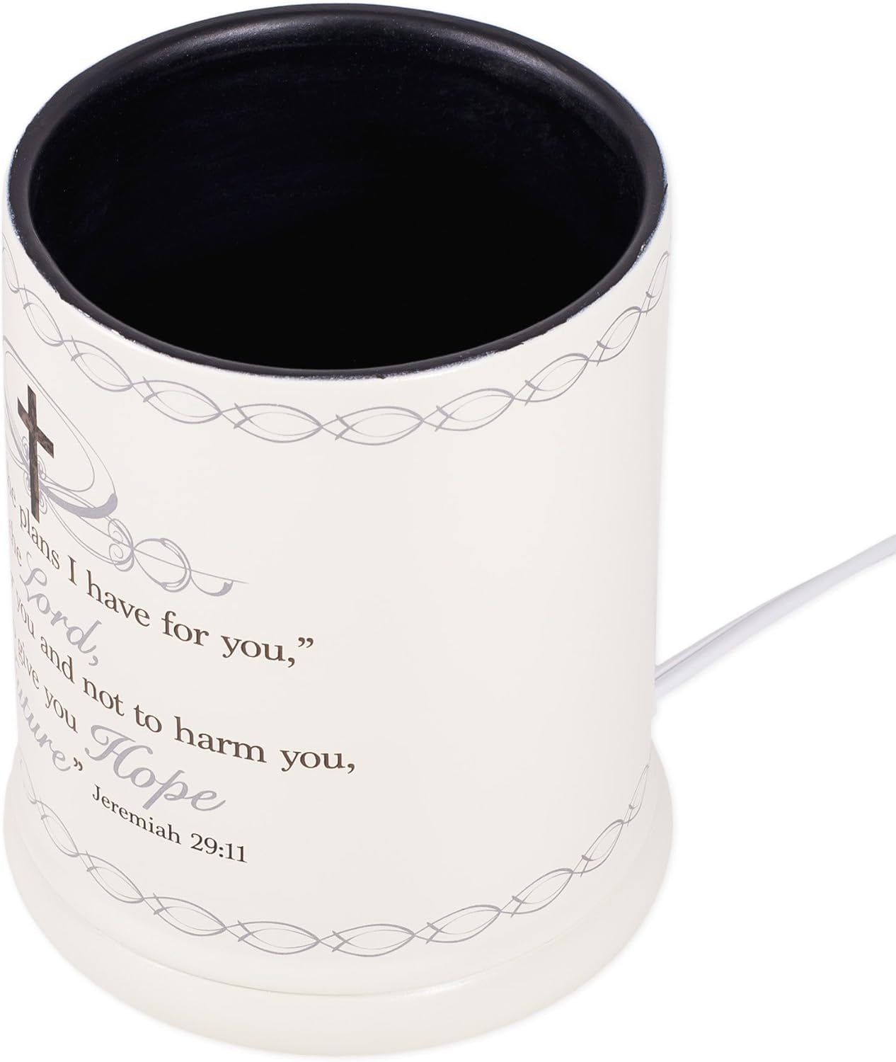for I Know the Plans I Have for You Ceramic Stone Electric Large Jar Candle Warmer