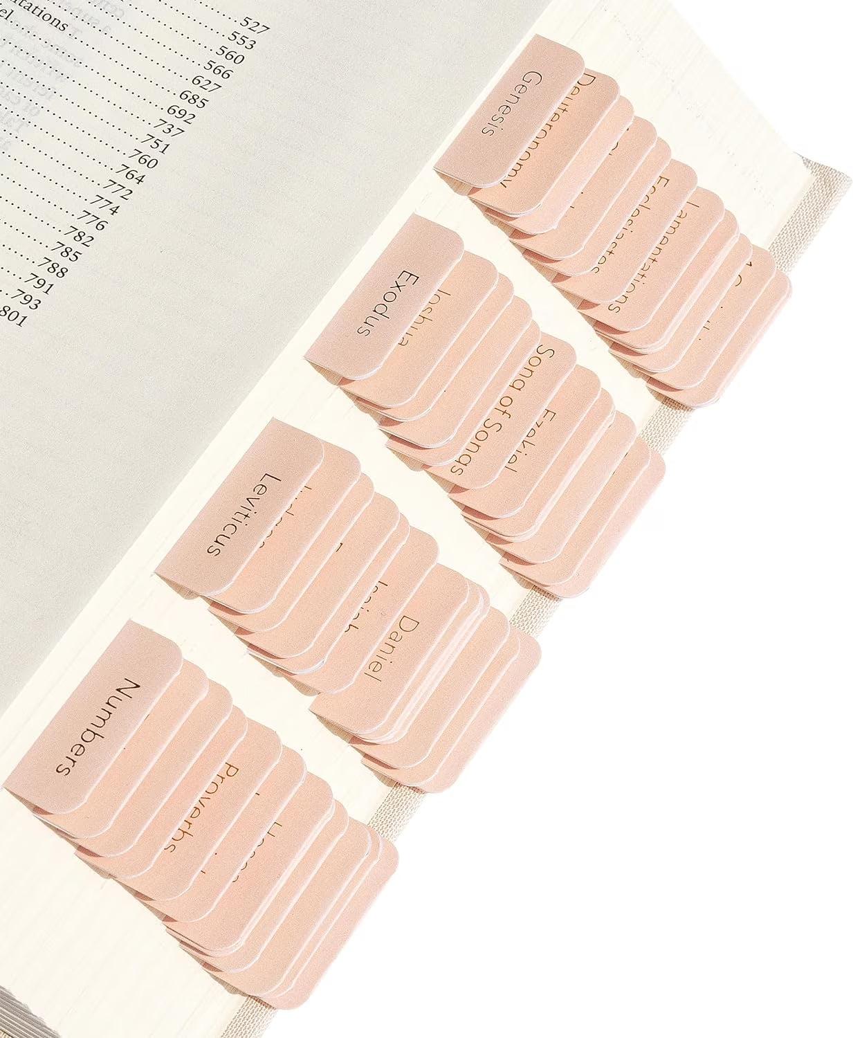 - Bible Tabs, 75 Tabs, Metallic Gold Lettering