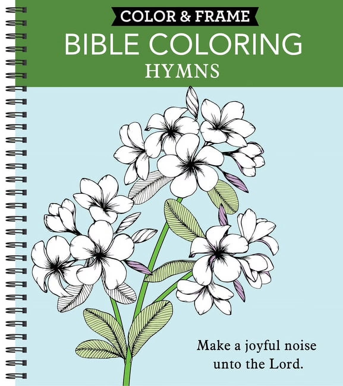Color & Frame Color & Frame - Bible Coloring: Hymns (Adult Coloring Book), (Spiral-Bound)
