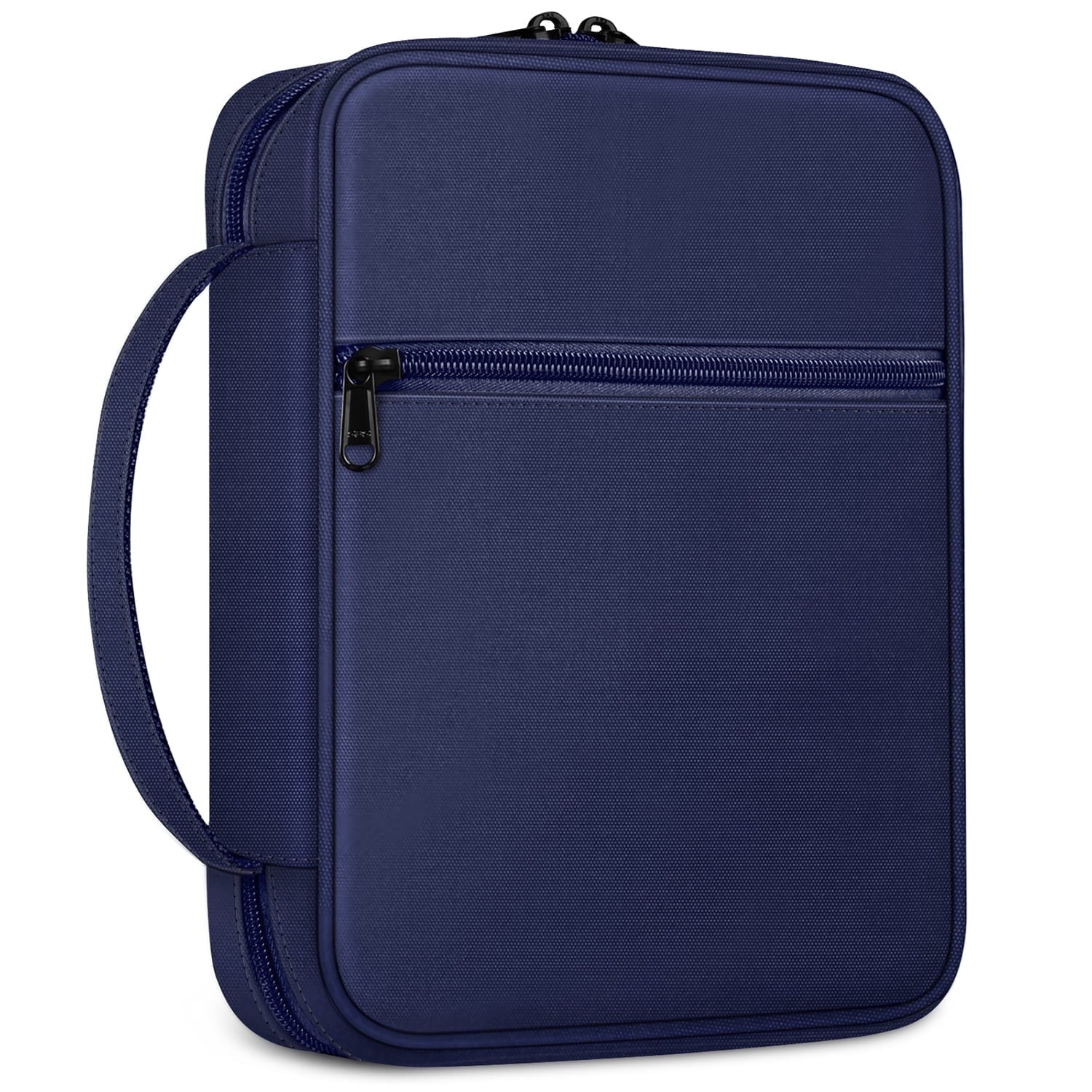 Bible Cover, Carrying Book Case Church Bag Bible Protective with Handle and Zippered Pocket, Perfect Gift for Men Women Father, Navy