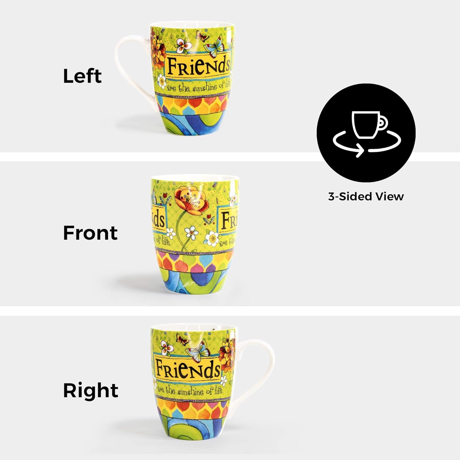 Ceramic Mug Mug & Note Stack, One Size, Friends