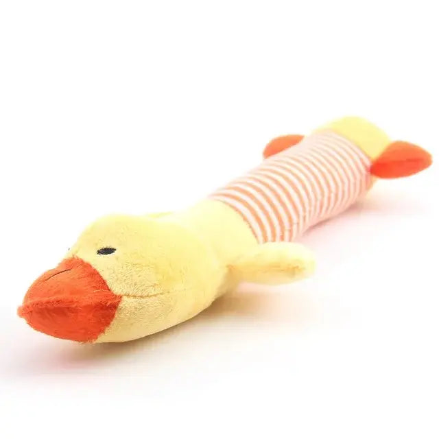Squeak Plush Dog Toy in Many Styles